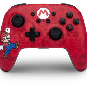 PowerA Here We Go Mario Nero, Rosso Joystick analogico Bluetooth/USB Nintendo Switch – nuovo
