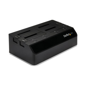 StarTech.com docking station USB 3.0 per 4 dischi rigidi SATA III da 2,5 /3,5  6Gb/s – dock per HDD/SSD con UASP e ventole – nuovo