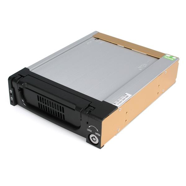 StarTech.com Rack in alluminio rimovibile per uso intensivo da 5,25 con ventola per unità disco SATA da 3,5 . - nuovo