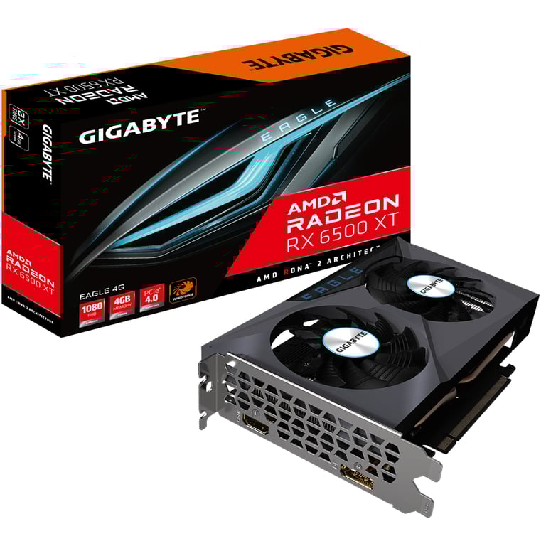 Gigabyte EAGLE Radeon RX 6500 XT 4G AMD 4 Go GDDR6 - nuovo