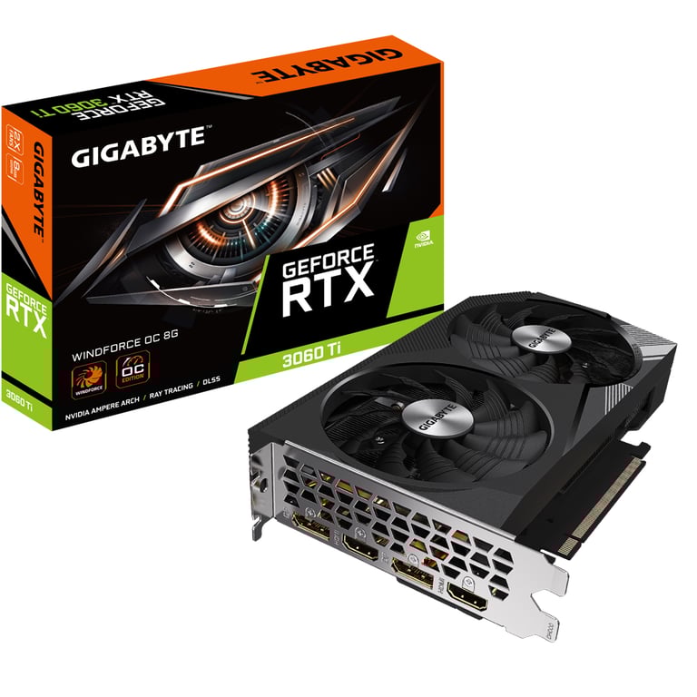 Gigabyte GeForce RTX 3060 Ti WINDFORCE OC 8G NVIDIA 8 GB GDDR6 - nuovo