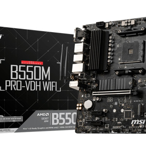 MSI B550M PRO-VDH WIFI AMD B550 Scheda madre AM4 slot micro ATX – nuovo
