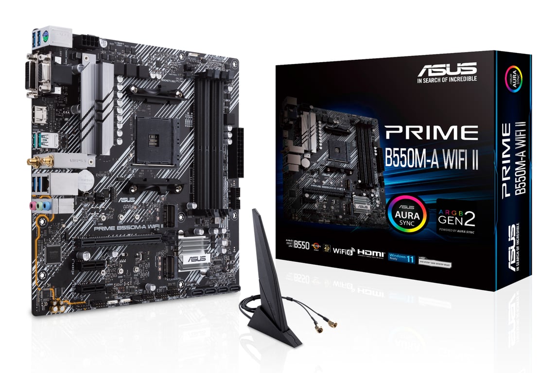 ASUS PRIME B550M-A WIFI II AMD B550 AM4 slot micro ATX - nuovo