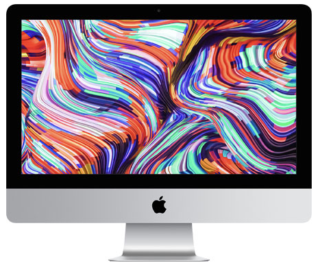 iMac Core i7 (2015) 21,5 , 3,3 Ghz 512 GB SSD 16 GB Intel Iris Pro Graphics 6200, Argento - AZERTY FR - Ricondizionato - Buono stato