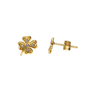 Orecchini Quadrifoglio Oro Giallo GL102090