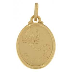 Ciondolo Segno Zodiacale Scorpione Oro Giallo GL100263
