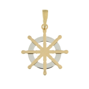 Ciondolo Timone Oro Giallo Bianco GL101108