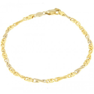 Bracciale Uomo Unoaerre Oro Giallo Bianco GL100113