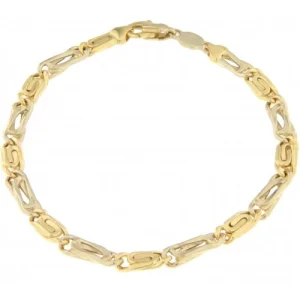 Bracciale Uomo Unoaerre Oro Giallo Bianco GL100118