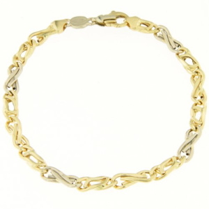Bracciale Uomo Unoaerre Oro Giallo Bianco GL100119