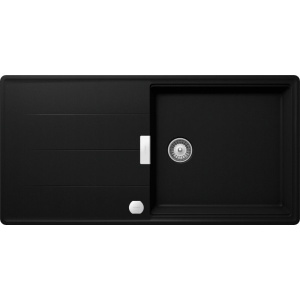 LAVELLO FRAGRANITE Schock TIA D100L – TIAD100LA84 – 1 vasca sopratop 100 x 50 con gocciolatoio reversibile – Nero puro#CONSEGNA IN 3 SETTIMANE#