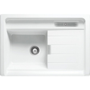 LAVELLO FRAGRANITE SCHOCK LARM100099 BIANCO PURO 1 vasca appoggio 90 x 63 con gocciolatoio destro – bianco puro#CONSEGNA IN 3 SETTIMANE#