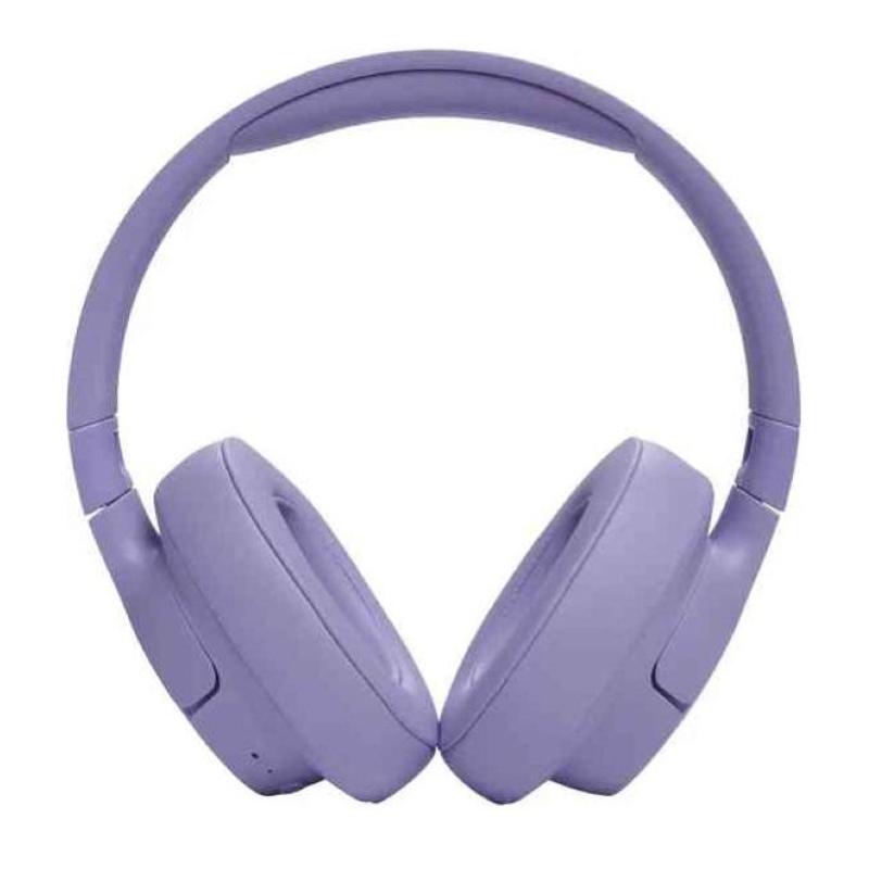 Jbl tune 720bt cuffie over-ear bluetooth wireless pieghevoli e leggere microfono e comandi su padiglione con voice aware jbl pure bass connessione multipoint fino a 76 ore di autonomia viola