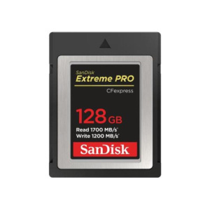 Sandisk sdcfe-128g-gn4nn extreme pro scheda di memoria flash 128gb tipo b cfexpress fino a 1.700 mb/sec per filmati raw 4k