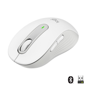 Logitech signature m650 m mouse ottico wireless 2.000 dpi 5 pulsanti white