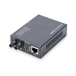 Media converter digitus 10/100/1000 gigabit media converter rj45 – fibra ottica st 1000base-sx – dn82110
