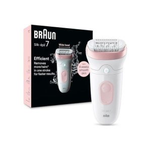 Braun silk-epil 7 epilatore elettrico 40 pinze wet and dry luce smart