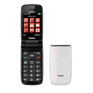 Brondi magnum 4 dual sim 2.8 clamshell fotocamera bluetooth radio fm italia white