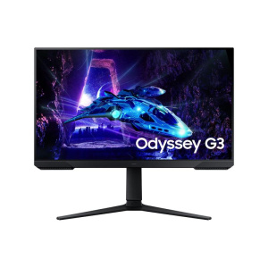 Samsung ls27dg300euxen monitor gaming odyssey g3 27“ full hd (1920 x 1080), 16:9, 180hz, 1ms, pannello ips, amd freesync, modalita` eye saver, flicker free), nero