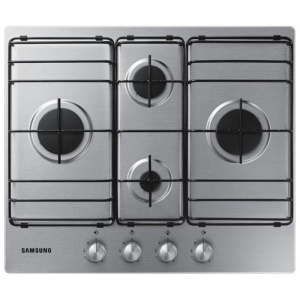 Samsung na64h3110bs piano cottura gas da incasso 4 fuochi acciaio inossidabile