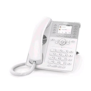 Snom d735 telefono ip fisso display tft 2.7 12 account sip vivavoce dsp 2 porte gigabit ethernet porta usb white