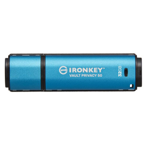 Kingston ironkey vault privacy 50 32gb chiavetta usb-a 3.2 gen 1 crittografato blu