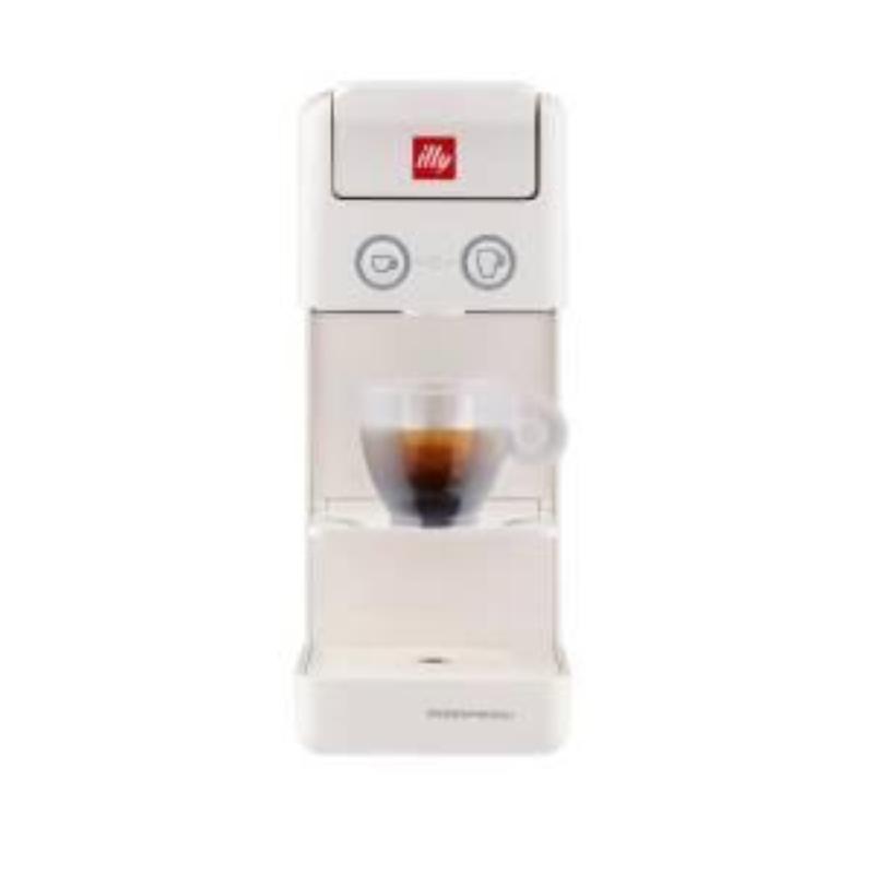 Illy y3.3 eandc 60477 macchina da caffe` a capsule di colore bianco con 14 capsule in omaggio per un espresso perfetto