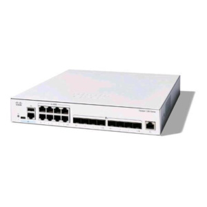 Cisco catalyst 1300-16xts switch gestito l3 – 8 x 10gbase-t + 8 x 10 gigabit sfp+ montabile su rack bianco