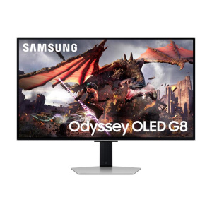 Samsung monitor gaming samsung odyssey g8 g80sd (ls32dg800suxen) 32“ oled flat, uhd (3,840 x 2,160), 0.03ms(gtg), 240hz max., freesync premium pro, hdr10+ gaming, silver