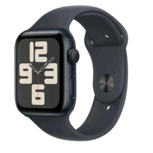 Apple watch se gps 44mm cassa in alluminio midnight cinturino sport band midnight – m/l
