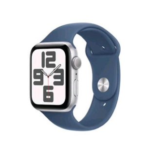 Apple watch se gps 44mm cassa in alluminio argento cinturino sport denim – m/l