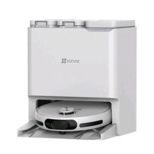 Ezviz rs20 pro robot aspirapolvere lavapavimenti wi-fi con base 7200pa base per ricarica e svuotamento acqua/ polvere sacchetto 300 ml pulisce fino a 300 mq bianco