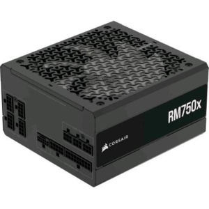 Corsair rm750x alimentatore 750 w atx 3.1 80 plus gold cybenetics gold certificato completamente modulare a basso rumore nero