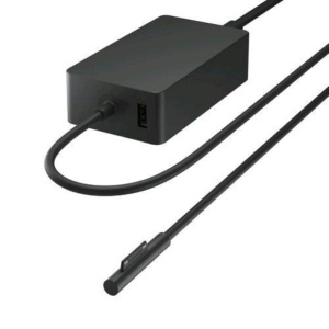 Microsoft surface alimentatore 127w con una porta aggiuntiva usb 2.0 per surface book book 2 book 3 go go 2 laptop laptop 2 laptop 3 pro 6 pro 7 pro x black