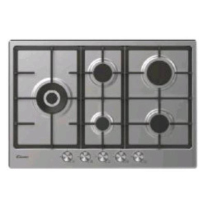 Candy chg7wl4wtx piano cottura a gas 5 fuochi piano in acciaio