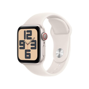 Apple watch se gps + cellular 4g 40mm cassa alluminio starlight cinturino sport starlight m/l