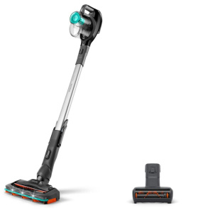 Philips fc6726/01 speedpro aspirapolvere senza fili portatile con spazzola di aspirazione a 180 gradi autonomia fino a 40 minuti spazzola led