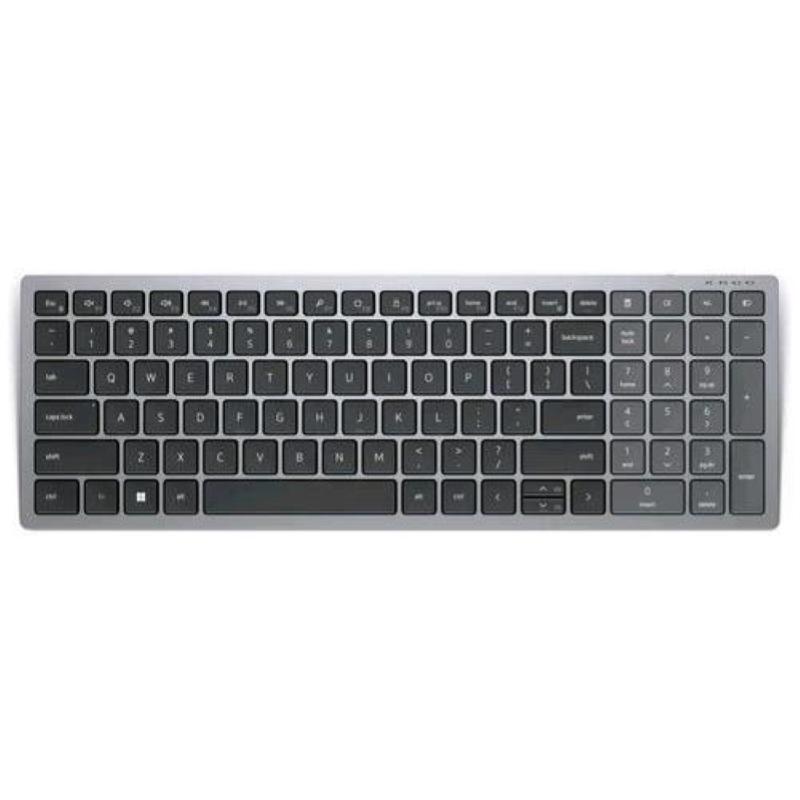 Dell kb740 tastiera compatta senza fili multi-device bluetooth qwerty us colore grigio nero