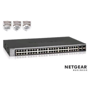 Netgear gs748t-600eus switch 48 porte gigabit – 2 porte 1gb sfp dedicate -2 porte 1gb condivise