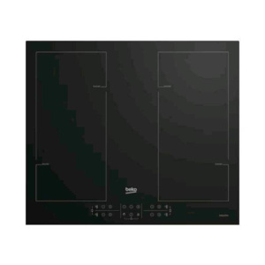 Beko hii64206f2mt piano cottura a induzione 60 cm 4 zone piano in vetro nero