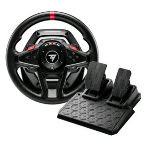 Thrustmaster t128, volante force feedback con pedali magnetici, xbox series x|s, xbox one, pc