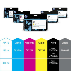 Hp c9373a n72 ink jet giallo vivera
