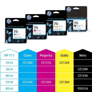 Hp cz135a n711 ink jet magenta 3pz