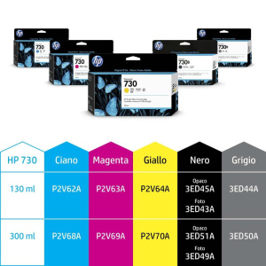 Hp p2v69a 730 ink cartridge magenta