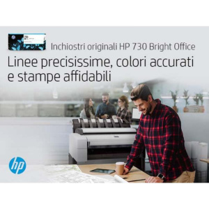 Hp p2v71a 730 ink cartridge nero matte