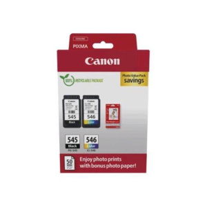 Canon pg-545 – cl-546 cartuccia d`inchiostro photo value pack nero-ciano-magenta-giallo