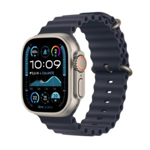 Apple watch 49mm ultra 2 cel.nero ocean titanium naturale cinturino