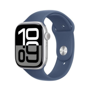Apple watch 10 46mm gps allumin.silver blu sport band m/l