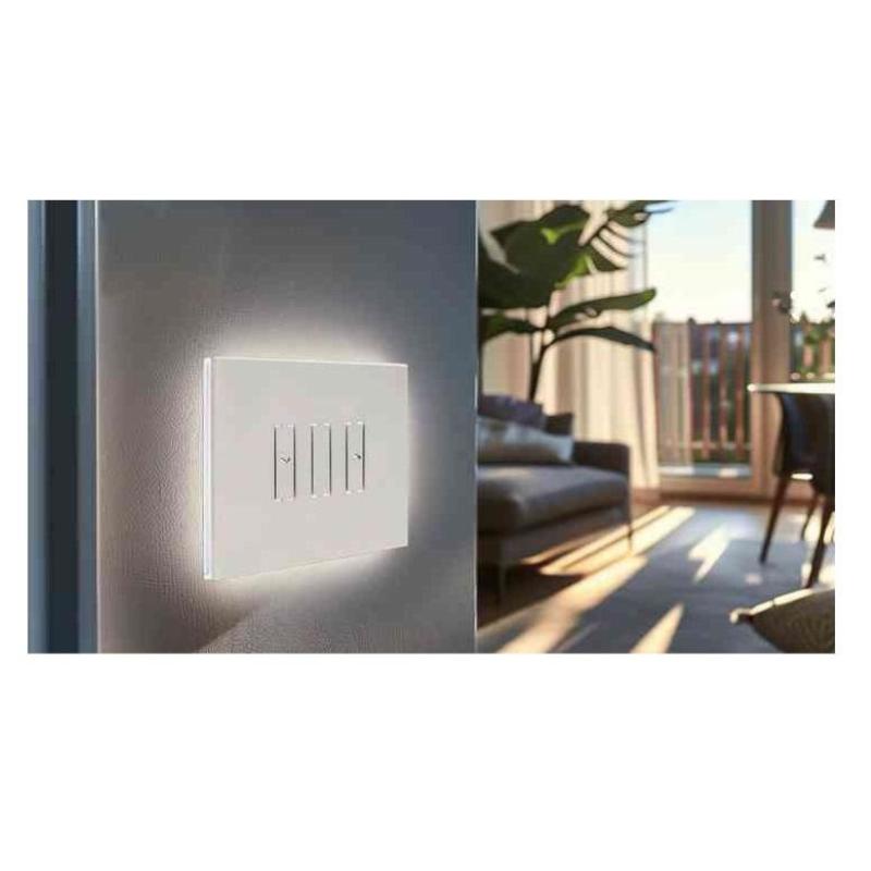 Interruttore intelligente smart per tende e tapparelle i3s plus bianco minerale - in gres porcellanato (lsw2i3st)