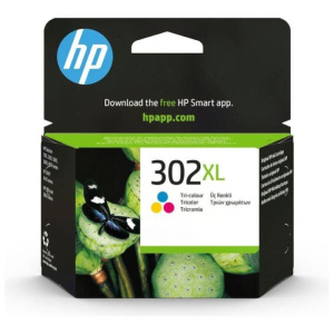 Hp 302xl cartuccia xl multicolor giallo/ciano/magenta per stampanti hp ddeskjet/officejet 330 pag